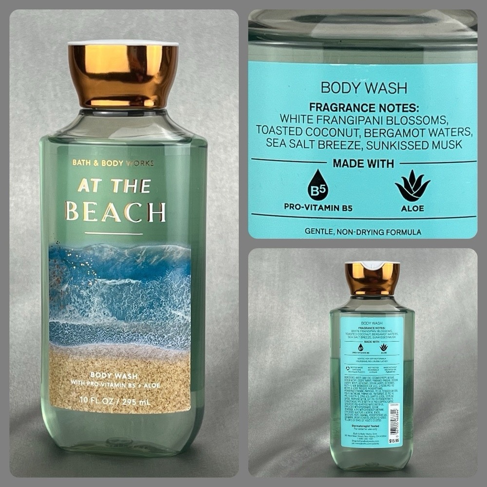 Bath & Body Works At The Beach Shower Wash 10 oz Summer Vacation Birthday Gifts
